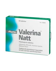 Valerina Natt tabletter 40 stk