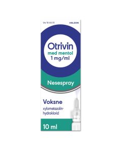 Otrivin nesespray mentol 1 mg/ml 10 ml