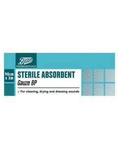 Boots Sterile Absorbent Gauze, 3m x 90cm