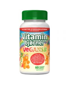 Vitaminbjørner Vegansk med ferskensmak 60 stk