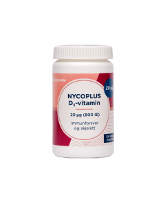 Nycoplus D3-vitamin 20 mcg tabletter 100 stk