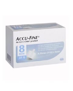 Accu-Fine Pen Needle 31G 8Mm 100 stk