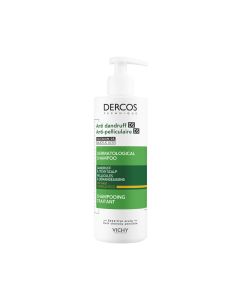 Vichy dercos sjampo flass/tørt 390ml