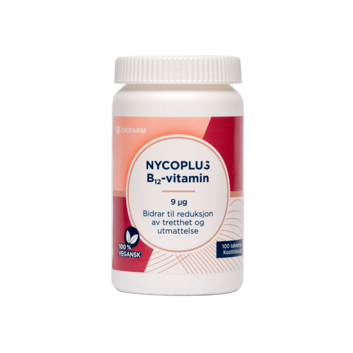 Nycoplus B12-vitamin 9 mcg tabletter 100 stk