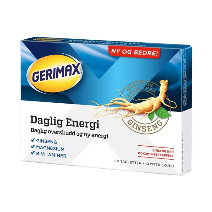 Gerimax Daglig Energi Tab 90 stk