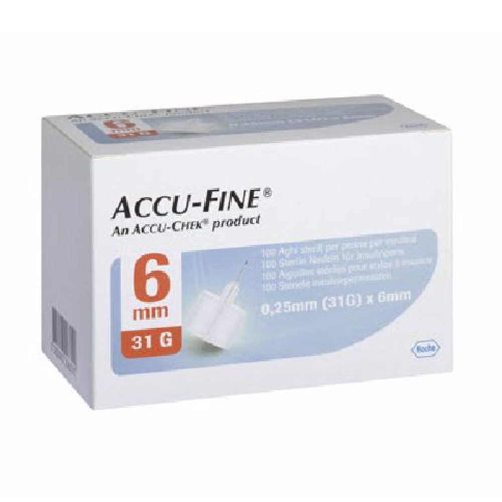 Accu-fine aghi per penna da insulina 31G x 8 mm 100 pezzi - Farmainlinea