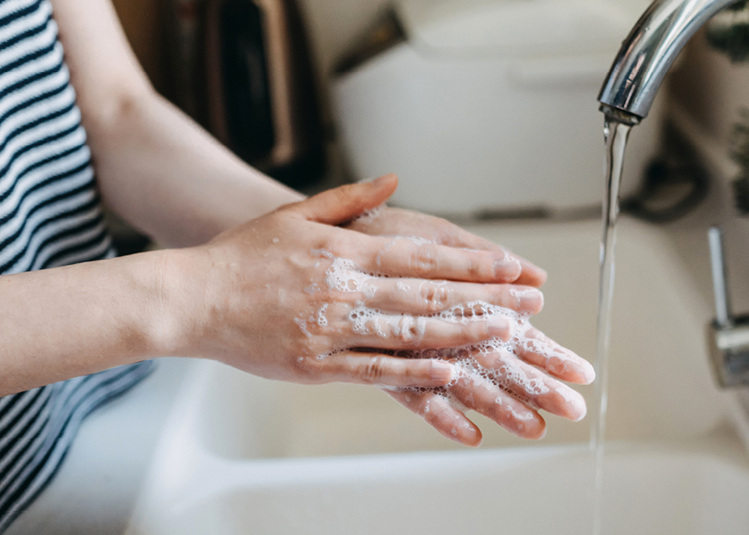 Vasker hender, god håndhygene
