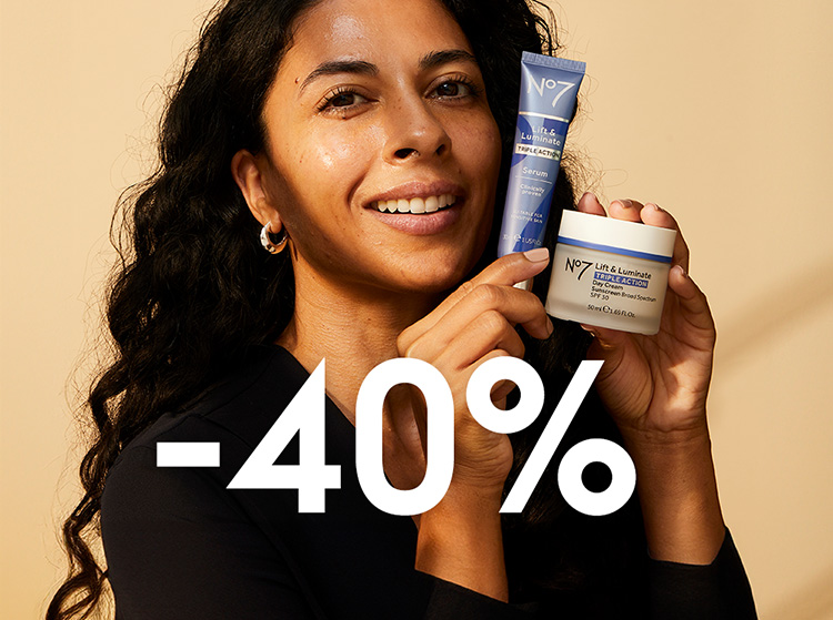 ansiktsprodukter fra No7, 40%  hos Boots apotek