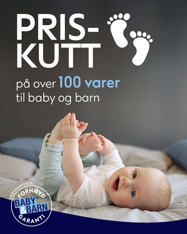 barn + priskutt på over 100 varer til baby og barn