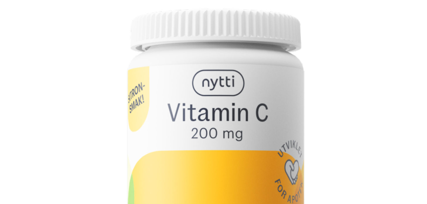 Nytti Vitamin C tyggetablett sitron